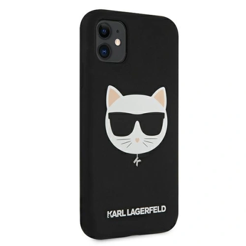 Kup Karl Lagerfeld Apple Tasche KLHCN61SLCHBK iPhone 11 Hartschalenetui schwarz/schwarz Silikon Choupette - KLD545BLK - {ean13} - Sklep Home Screen