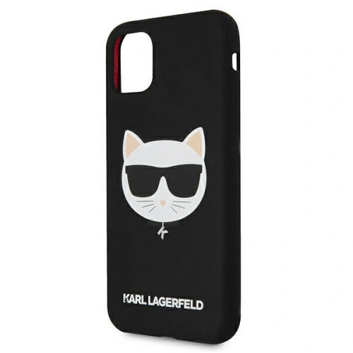 Kup Karl Lagerfeld Apple Tasche KLHCN61SLCHBK iPhone 11 Hartschalenetui schwarz/schwarz Silikon Choupette - KLD545BLK - {ean13} - Sklep Home Screen