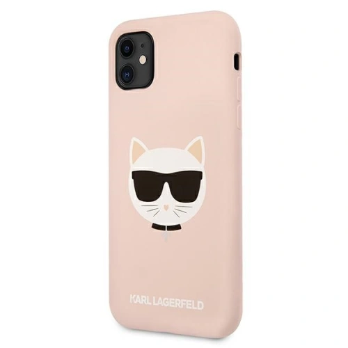 Kup Etui Karl Lagerfeld KLHCN61SLCHLP Apple iPhone 11 hardcase roz deschis/pink deschis Silicon Choupette - KLD546PNK - {ean13} - Sklep Home Screen