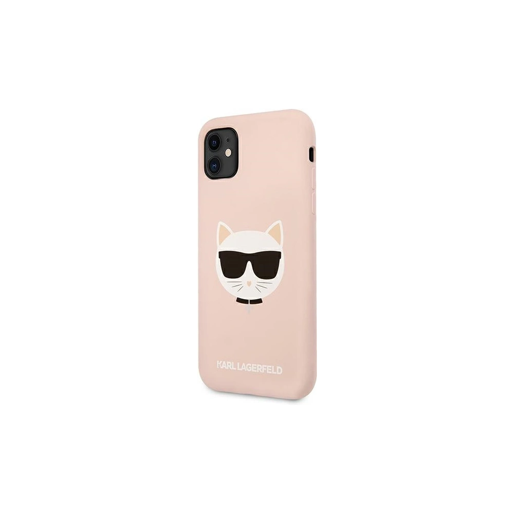 Etui Karl Lagerfeld KLHCN61SLCHLP Apple iPhone 11 hardcase jasno różowy/light pink Silicone Choupette