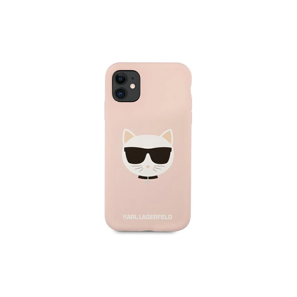 Etui Karl Lagerfeld KLHCN61SLCHLP Apple iPhone 11 hardcase jasno różowy/light pink Silicone Choupette
