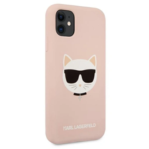 Kup Karl Lagerfeld Apple Tasche KLHCN61SLCHLP iPhone 11 Hartschale hellrosa/hellrosa Silikon Choupette - KLD546PNK - {ean13} - Sklep Home Screen