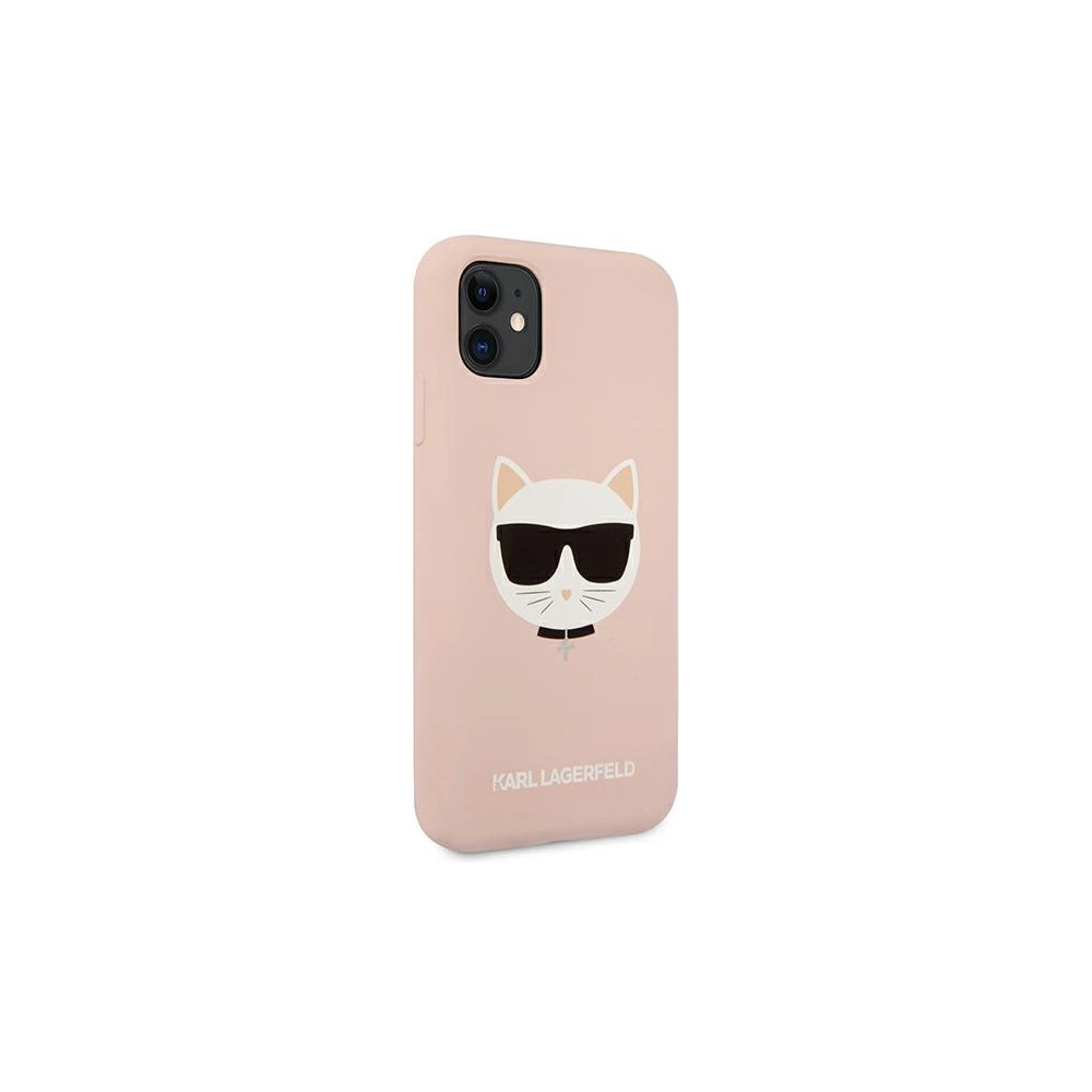 Etui Karl Lagerfeld KLHCN61SLCHLP Apple iPhone 11 hardcase jasno różowy/light pink Silicone Choupette