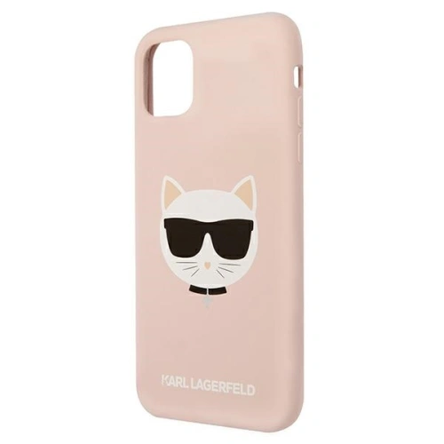 Kup Etui Karl Lagerfeld KLHCN61SLCHLP Apple iPhone 11 hardcase roz deschis/pink deschis Silicon Choupette - KLD546PNK - {ean13} - Sklep Home Screen