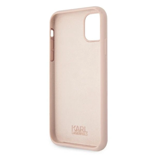 Kup Etui Karl Lagerfeld KLHCN61SLCHLP Apple iPhone 11 hardcase roz deschis/pink deschis Silicon Choupette - KLD546PNK - {ean13} - Sklep Home Screen