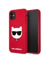 Etui Karl Lagerfeld KLHCN61SLCHRE Apple iPhone 11 hardcase czerwony/red Silicone Choupette