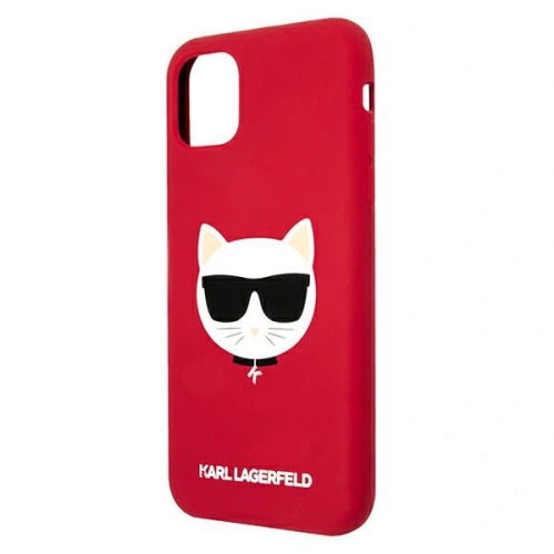 Kup Etui Karl Lagerfeld KLHCN61SLCHRE Apple iPhone 11 hardcase czerwony/red Silicone Choupette - KLD547RED - {ean13} - Sklep Home Screen