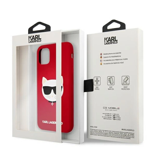 Kup Etui Karl Lagerfeld KLHCN61SLCHRE Apple iPhone 11 hardcase červený/red silikon Choupette - KLD547RED - {ean13} - Sklep Home Screen