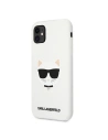 Kup Etui Karl Lagerfeld KLHCN61SLCHWH Apple iPhone 11 hardcase biały/white Silicone Choupette - KLD548WHT - {ean13} - Sklep Home Screen