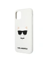 Kup Etui Karl Lagerfeld KLHCN61SLCHWH Apple iPhone 11 hardcase biały/white Silicone Choupette - KLD548WHT - {ean13} - Sklep Home Screen