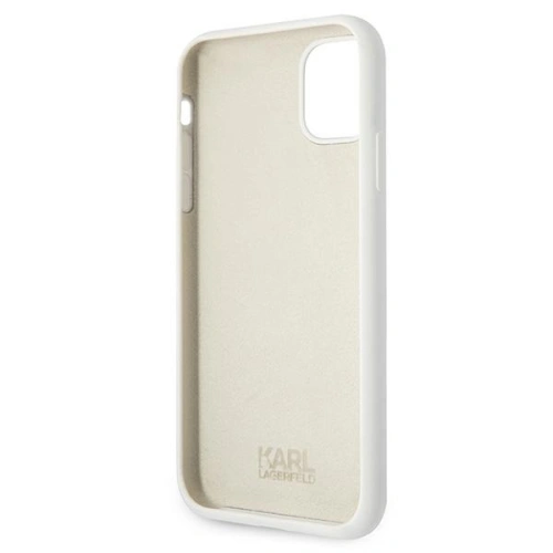 Kup Etui Karl Lagerfeld KLHCN61SLCHWH Apple iPhone 11 hardcase biały/white Silicone Choupette - KLD548WHT - {ean13} - Sklep Home Screen