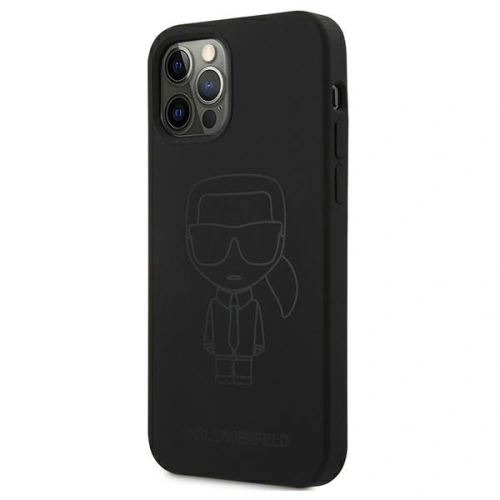 Kup Karl Lagerfeld Apple Tasche KLHCP12LSILTTBK iPhone 12 Pro Max schwarz/schwarz Silikon Ikonik Outline - KLD549BLK - {ean13} - Sklep Home Screen