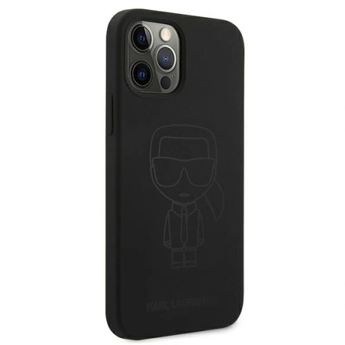 Kup Karl Lagerfeld Apple Tasche KLHCP12LSILTTBK iPhone 12 Pro Max schwarz/schwarz Silikon Ikonik Outline - KLD549BLK - {ean13} - Sklep Home Screen