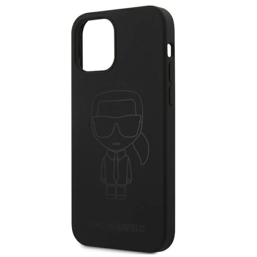 Kup Karl Lagerfeld Apple Tasche KLHCP12LSILTTBK iPhone 12 Pro Max schwarz/schwarz Silikon Ikonik Outline - KLD549BLK - {ean13} - Sklep Home Screen