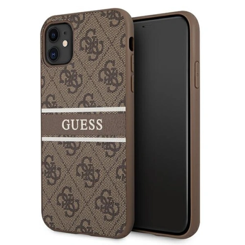 Kup Etui Guess GUHCN614GDBR Apple iPhone 11 hnědý/brown hardcase 4G Stripe - GUE998BR - {ean13} - Sklep Home Screen
