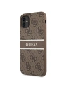 Buy Guess GUHCN614GDBR Apple iPhone 11 brown hardcase 4G Stripe - GUE998BR - {ean13} - Home Screen Store Europe
