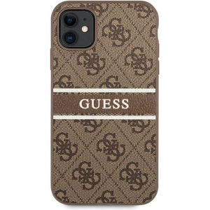 Kup Etui Guess GUHCN614GDBR Apple iPhone 11 barna/brown hardcase 4G Stripe - GUE998BR - {ean13} - Sklep Home Screen
