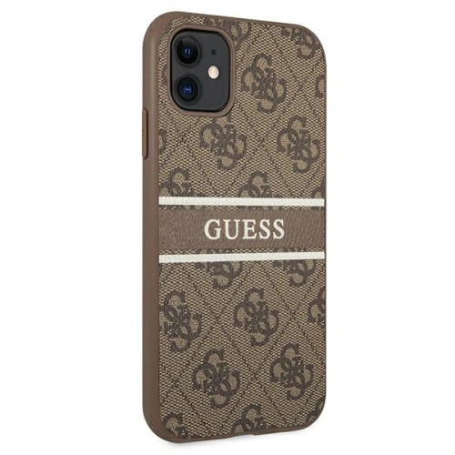 Kup Etui Guess GUHCN614GDBR Apple iPhone 11 brązowy/brown hardcase 4G Stripe - GUE998BR - {ean13} - Sklep Home Screen