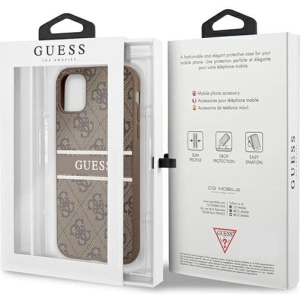 Kup Etui Guess GUHCN614GDBR Apple iPhone 11 barna/brown hardcase 4G Stripe - GUE998BR - {ean13} - Sklep Home Screen