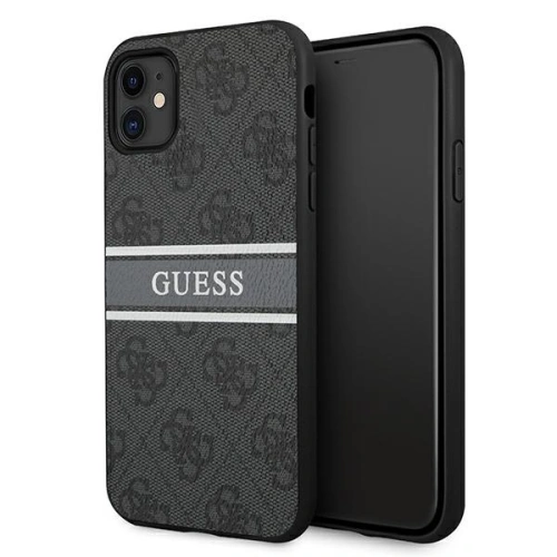 Kup Etui Guess GUHCN614GDGR Apple iPhone 11 szürke/grey hardcase 4G Stripe - GUE999GRY - {ean13} - Sklep Home Screen