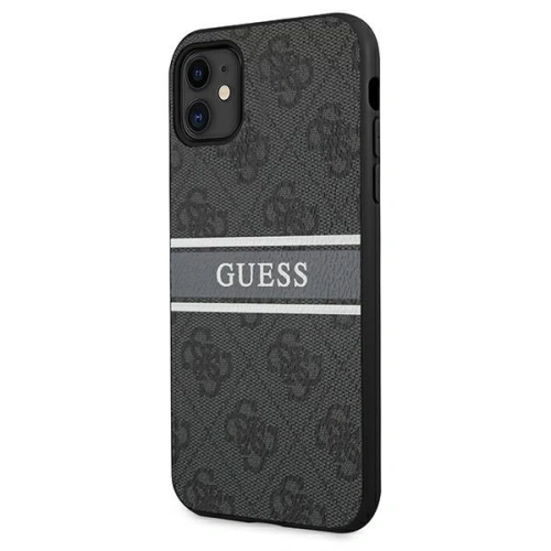 Kup Guess Apple Tasche GUHCN614GDGR iPhone 11 grau/grau Hartschale 4G Stripe - GUE999GRY - {ean13} - Sklep Home Screen