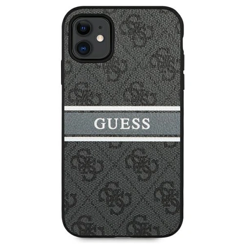 Kup Guess Apple Tasche GUHCN614GDGR iPhone 11 grau/grau Hartschale 4G Stripe - GUE999GRY - {ean13} - Sklep Home Screen