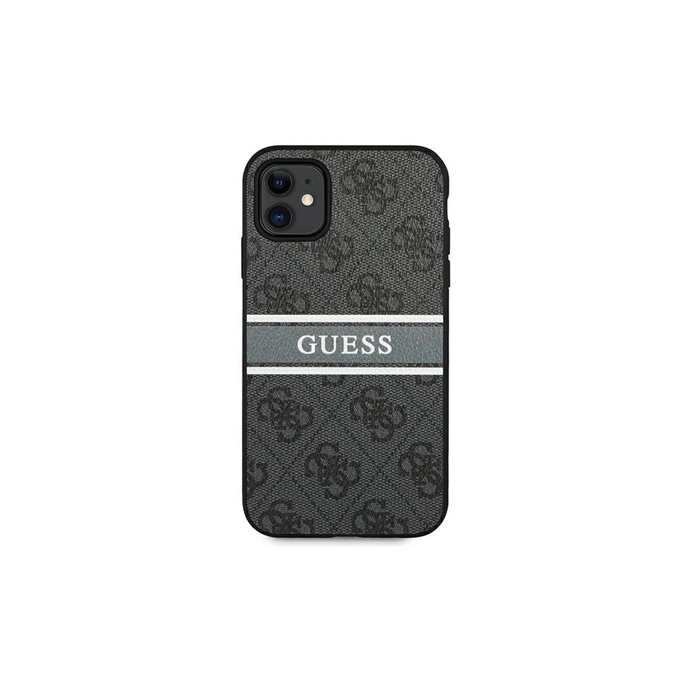 Etui Guess GUHCN614GDGR Apple iPhone 11 szary/grey hardcase 4G Stripe