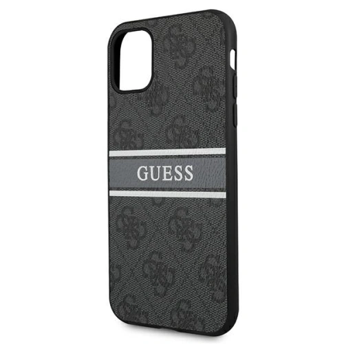 Kup Guess Apple Tasche GUHCN614GDGR iPhone 11 grau/grau Hartschale 4G Stripe - GUE999GRY - {ean13} - Sklep Home Screen