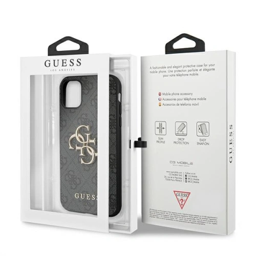 Kup Etui Guess GUHCN614GMGGR Apple iPhone 11 szürke/grey hardcase 4G Big Metal Logo - GUE1000GRY - {ean13} - Sklep Home Screen