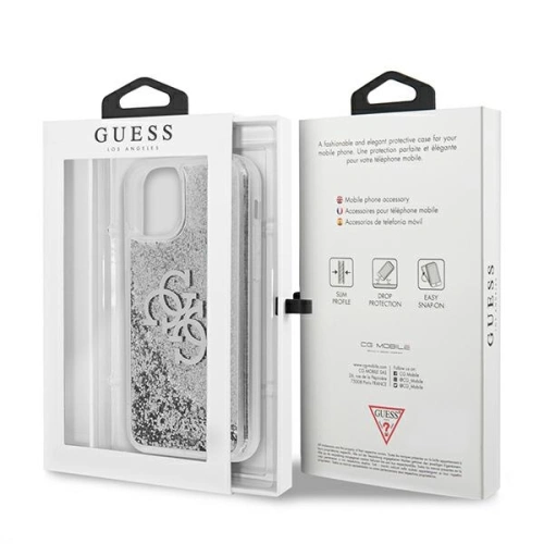 Kup Etui Guess GUHCN61LG4GSI Apple iPhone 11 ezüst/silver hardcase 4G Big Liquid Glitter - GUE1001SLV - {ean13} - Sklep Home Screen