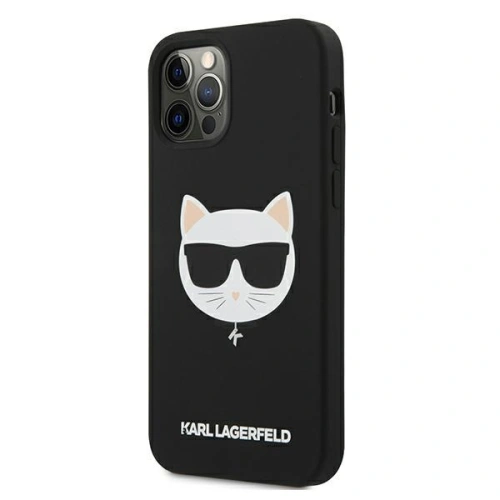 Kup Karl Lagerfeld Apple Tasche KLHCP12LSLCHBK iPhone 12 Pro Max Hartschale schwarz/schwarz Silikon Choupette - KLD550BLK - {ean13} - Sklep Home Screen