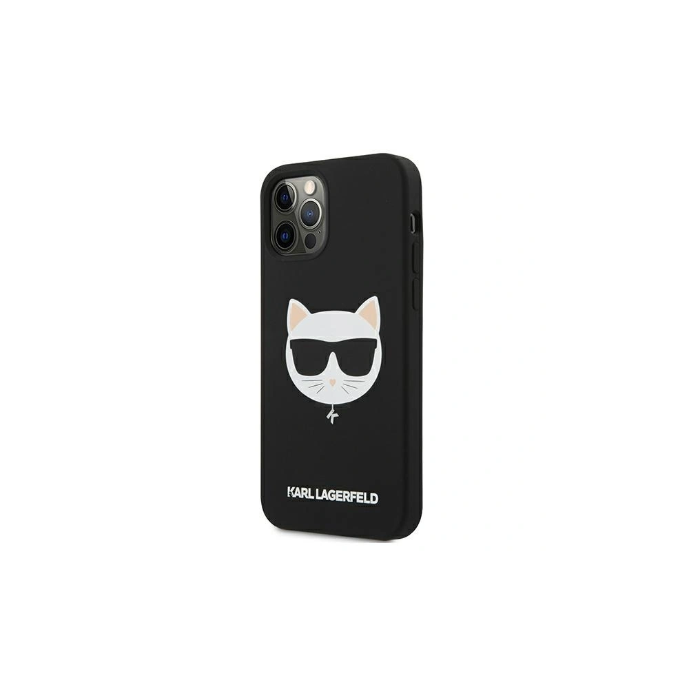Etui Karl Lagerfeld KLHCP12LSLCHBK Apple iPhone 12 Pro Max hardcase czarny/black Silicone Choupette