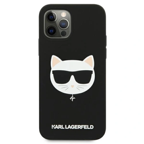 Kup Karl Lagerfeld Apple Tasche KLHCP12LSLCHBK iPhone 12 Pro Max Hartschale schwarz/schwarz Silikon Choupette - KLD550BLK - {ean13} - Sklep Home Screen