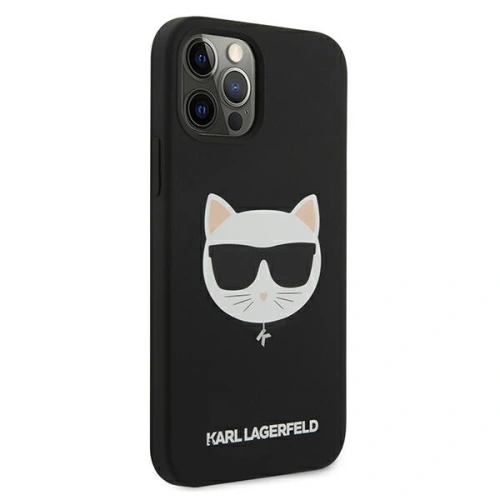 Kup Karl Lagerfeld Apple Tasche KLHCP12LSLCHBK iPhone 12 Pro Max Hartschale schwarz/schwarz Silikon Choupette - KLD550BLK - {ean13} - Sklep Home Screen
