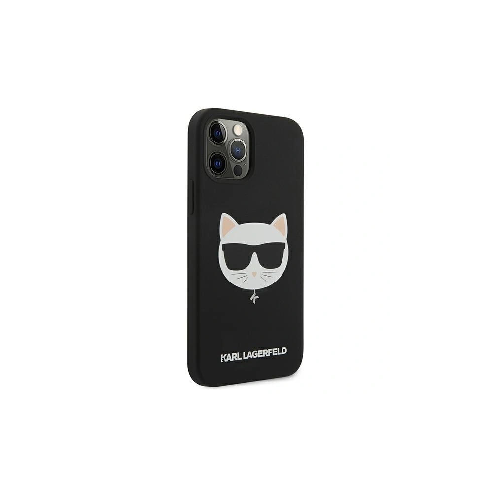 Etui Karl Lagerfeld KLHCP12LSLCHBK Apple iPhone 12 Pro Max hardcase czarny/black Silicone Choupette