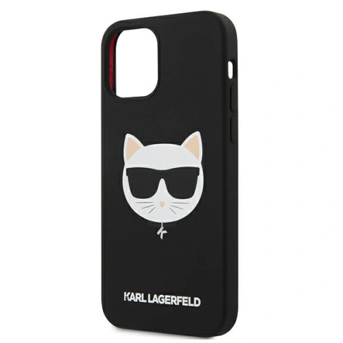 Kup Karl Lagerfeld Apple Tasche KLHCP12LSLCHBK iPhone 12 Pro Max Hartschale schwarz/schwarz Silikon Choupette - KLD550BLK - {ean13} - Sklep Home Screen