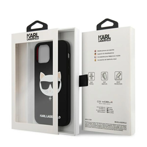 Kup Karl Lagerfeld Apple Tasche KLHCP12LSLCHBK iPhone 12 Pro Max Hartschale schwarz/schwarz Silikon Choupette - KLD550BLK - {ean13} - Sklep Home Screen