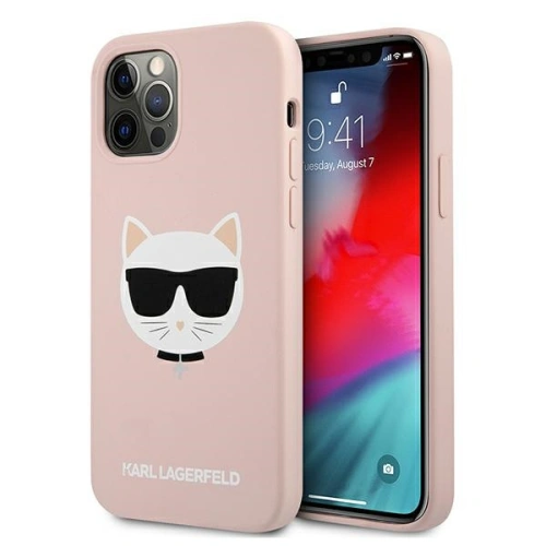 Kup Etui Karl Lagerfeld KLHCP12LSLCHLP Apple iPhone 12 Pro Max hardcase jasno różowy/light pink Silicone Choupette - KLD551PNK - {ean13} - Sklep Home Screen
