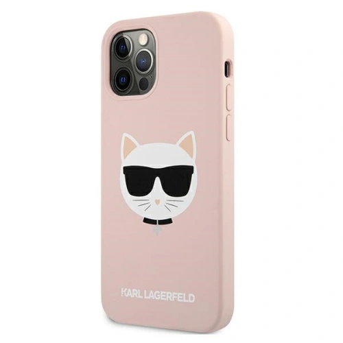 Kup Etui Karl Lagerfeld KLHCP12LSLCHLP Apple iPhone 12 Pro Max hardcase jasno różowy/light pink Silicone Choupette - KLD551PNK - {ean13} - Sklep Home Screen