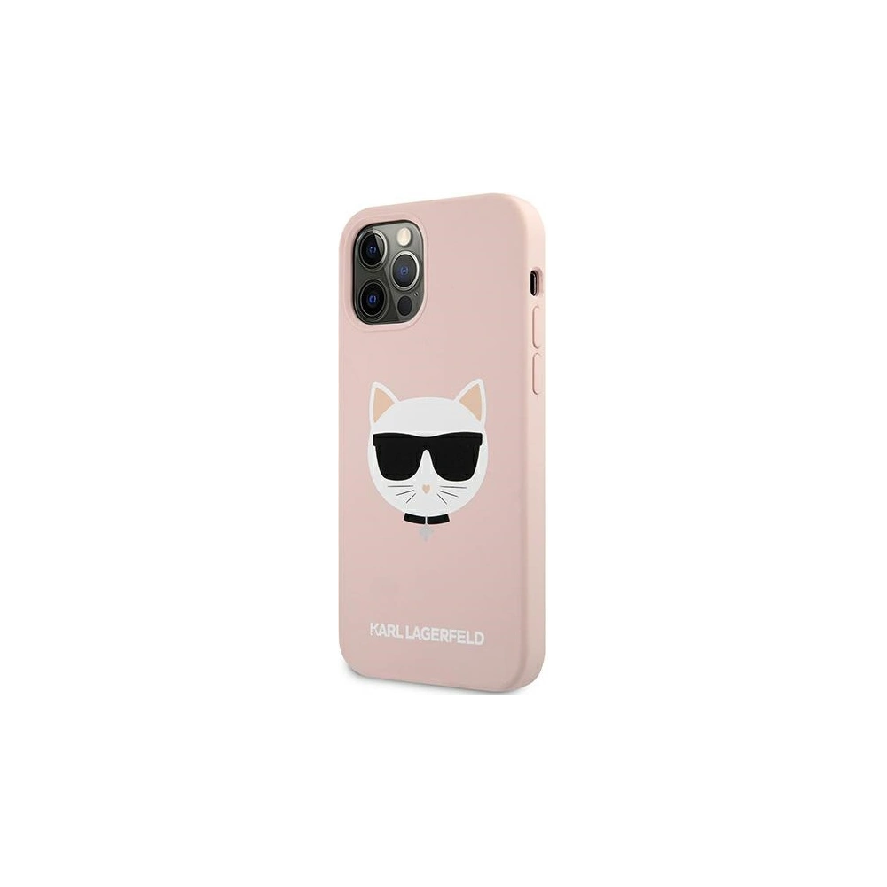 Etui Karl Lagerfeld KLHCP12LSLCHLP Apple iPhone 12 Pro Max hardcase jasno różowy/light pink Silicone Choupette