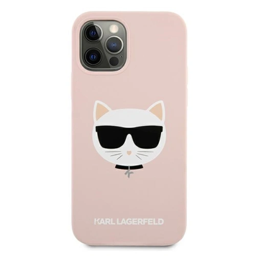 Kup Etui Karl Lagerfeld KLHCP12LSLCHLP Apple iPhone 12 Pro Max hardcase jasno różowy/light pink Silicone Choupette - KLD551PNK - {ean13} - Sklep Home Screen