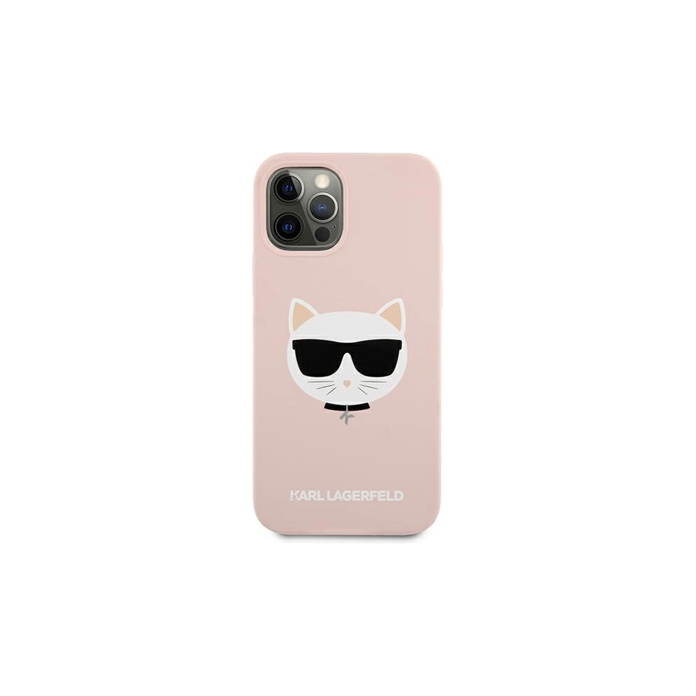 Etui Karl Lagerfeld KLHCP12LSLCHLP Apple iPhone 12 Pro Max hardcase jasno różowy/light pink Silicone Choupette
