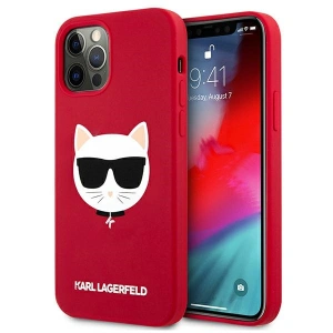 Kup Etui Karl Lagerfeld KLHCP12LSLCHRE Apple iPhone 12 Pro Max hardcase czerwony/red Silicone Choupette - KLD552RED - {ean13} - Sklep Home Screen