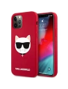 Kup Etui Karl Lagerfeld KLHCP12LSLCHRE Apple iPhone 12 Pro Max hardcase czerwony/red Silicone Choupette - KLD552RED - {ean13} - Sklep Home Screen