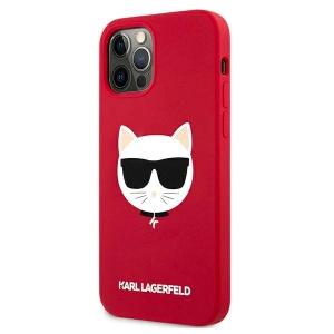 Buy Karl Lagerfeld KLHCP12LSLCHRE Apple iPhone 12 Pro Max hardcase red Silicone Choupette - KLD552RED - {ean13} - Home Screen Store Europe