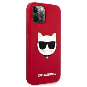 Buy Karl Lagerfeld KLHCP12LSLCHRE Apple iPhone 12 Pro Max hardcase red Silicone Choupette - KLD552RED - {ean13} - Home Screen Store Europe