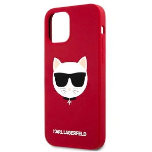 Buy Karl Lagerfeld KLHCP12LSLCHRE Apple iPhone 12 Pro Max hardcase red Silicone Choupette - KLD552RED - {ean13} - Home Screen Store Europe
