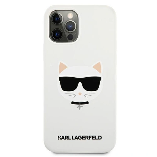 Kup Etui Karl Lagerfeld KLHCP12LSLCHWH Apple iPhone 12 Pro Max hardcase biały/white Silicone Choupette - KLD553WHT - {ean13} - Sklep Home Screen