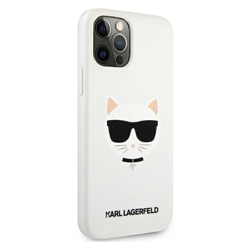 Kup Etui Karl Lagerfeld KLHCP12LSLCHWH Apple iPhone 12 Pro Max hardcase biały/white Silicone Choupette - KLD553WHT - {ean13} - Sklep Home Screen