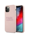 Karl Lagerfeld KLHCP12LSTKLTLP Apple iPhone 12 Pro Max Silicone Stack Logo pink